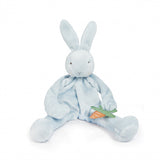 Bunnies By The Bay | knuffeldoekje met speenhouder Konijn blauw