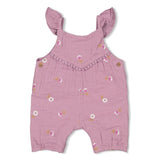 Feetje | Jumpsuit mousseline embroidery | Flower ranch | Violet