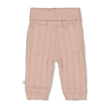 Feetje | Broek Pointelle rib | Delicate Flower | L.roze