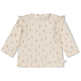 Feetje | Longsleeve Pointelle rib | Flower ranch | Offwhite