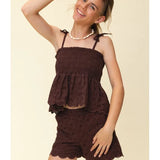 Looxs 10Sixteen | Short Chocolate | Lace