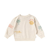 Your Wishes | Sun waves | Oversized sweater white Swan