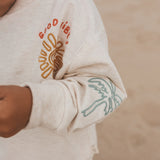 Your Wishes | Sun waves | Oversized sweater white Swan