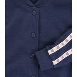 Looxs Little | Lurex Sweat Jacket Dark Blue