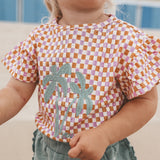 Your Wishes | Mini check  | Ruffle shirt multicolor