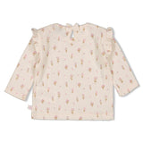 Feetje | Longsleeve Pointelle rib | Flower ranch | Offwhite