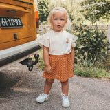 Your wishes | Embroidered tule | Skirt gold earth