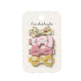 Rockahula | Petal mini bow clips