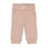 Feetje | Broek Pointelle rib | Delicate Flower | L.roze