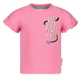 Jubel | T-shirt | Rolling into spring | Roze