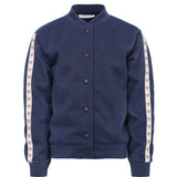 Looxs Little | Lurex Sweat Jacket Dark Blue