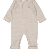 Feetje | Pak Omslagvoet Rib met Streep Honey Bear Zand