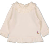Feetje | Longsleeve met kraag | Flower ranch | Offwhite