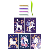 Sycomore | Artissimo Scratch Art | Glitter Starry Unicorns