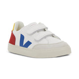 Veja | Small V-12 Leather White Multico-Pepper