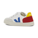 Veja | Small V-12 Leather White Multico-Pepper
