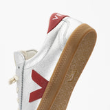 Veja | Small Volley O.T. Leather Silver Pekin