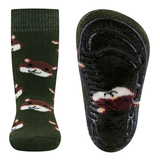 Ewers | Anti Slip Sokken Hamster Donker Bruin Donker Groen