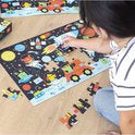 Apli | Ruimte Glow in the Dark Puzzel+Poster ( 60 Delig) 4+