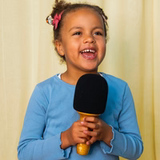 Lalarma | Glitter Groove Microphone Geel