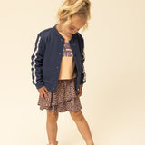 Looxs Little | Crinkle  Skirt Blue Leopard