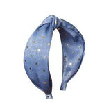 Rockahula | Gold Spotty Headband Blue