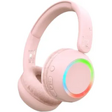 Lalarma | Wireles Foldable Headphone With Lights Pink