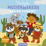 Boek | Vrolijke muziekmakers spelen country | Geluidenboekje