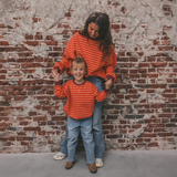 Your Wishes | Stripe French Knit | Sweater | Beetroot Purple