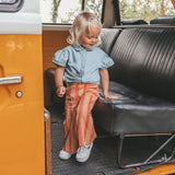 Your Wishes | Cotton Denim | Ruffle blouse | Faint Blue