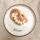 Chewies and more | Rattle bijtring Croissant | Linnen