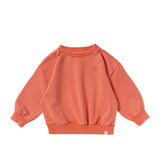 Your wishes | Wide sweater burnt sienna | Garment dye