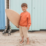 Your wishes | Wide sweater burnt sienna | Garment dye