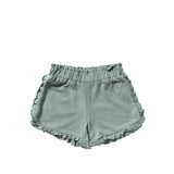 Your wishes | Ruffle short ocean | Textured jersey
