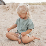 Your wishes | Front tie shirt ocean | Textured jersey