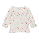 Bess | Shirt longsleeve Hearts | Off white