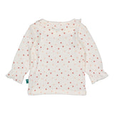 Bess | Shirt longsleeve Hearts | Off white