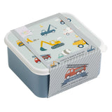 Little Lovely Company | Lunch & Snack box set | Voertuigen