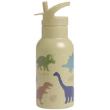 Little Lovely Company | RVS Drinkfles | Dinosaurussen