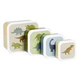 Little Lovely Company | Lunch & Snack box set | Dinosaurussen