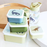 Little Lovely Company | Lunch & Snack box set | Dinosaurussen