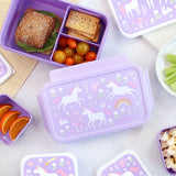 Little Lovely Company | Bento Lunch box set | Unicorn