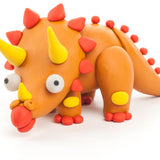 Hey Clay | Dino Triceratops | 3 potjes