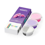 Hey Clay | Rainbow Unicorn | Brighty 3 potjes