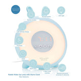 Rabbit & Friends | Wake Up Clock Lamp With Alarm Clock Blue