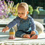 Tickit | Silisoft Stapelbare Raket ( Aarde Kleuren ) 0 Mnd +