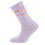 Ewers | Tennis Sokken | Lila Neon Smiley