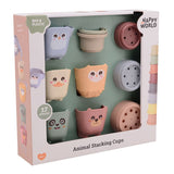 Happy World | Bio Plastic Stapelemmers en bekers
