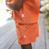 Your Wishes | Flower Terry Shorts Coral