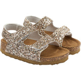 Mikk-Line | Champagne  Glitter Sandaal Kurk